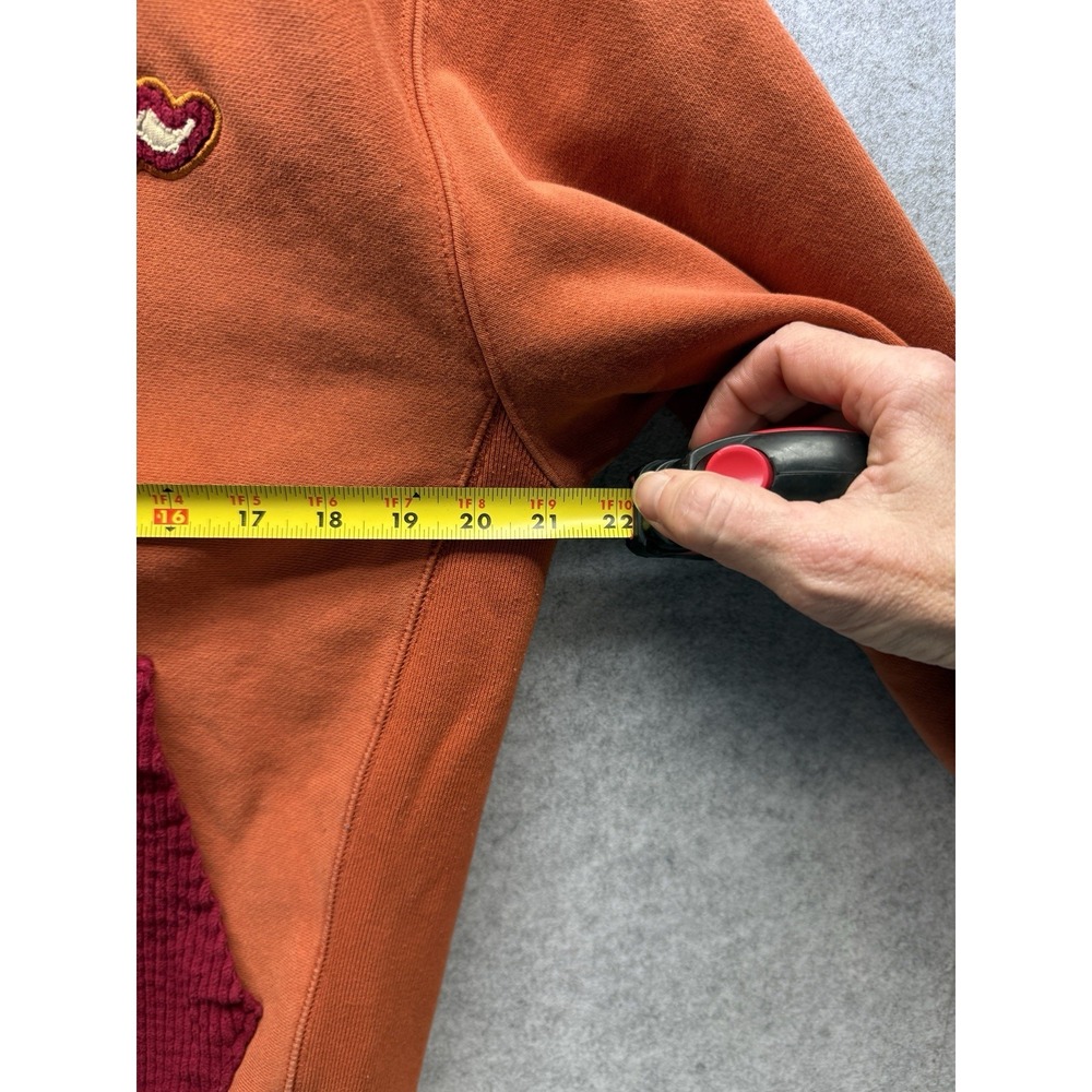 VTG Champion Pullover Hoodie Men's Medium Orange/Red - Picture 5 of 10